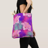 エキゾチックなフラミンゴ:熱帯ピンクのヴィンテージ。 トートバッグ (クローズアップ)