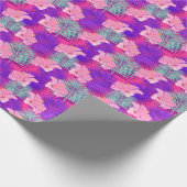 エキゾチックなフラミンゴ：熱帯ピンクのヴィンテージ。 ラッピングペーパー (角)