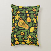 エキゾチックなフルーツカラフル：夏のシームレス アクセントクッション (裏面(縦))