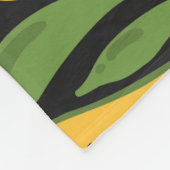 エキゾチックなフルーツカラフル：夏のシームレス フリースブランケット (角)