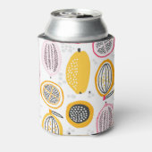 エキゾチックなフルーツ手描き：ヴィンテージ夏 缶クーラー (缶裏面)