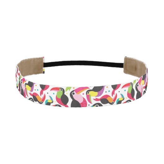 エキゾチックなブラジルのtoucan鳥の背景 アスレチックヘッドバンド (正面)