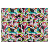 エキゾチックなブラジルのtoucan鳥の背景 カッティングボード (正面)