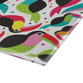 エキゾチックなブラジルのtoucan鳥の背景 カッティングボード (角)