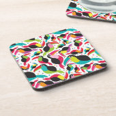 エキゾチックなブラジルのtoucan鳥の背景 コースター (左側)