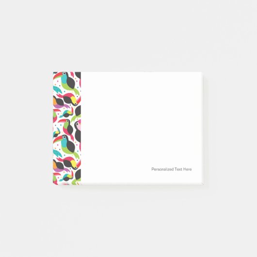 エキゾチックなブラジルのtoucan鳥の背景 ポストイット (正面)