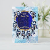 エキゾチックなブルードリームキャッチャーサンキューカード 出欠カード (スタンド正面)