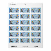 エキゾチックなブルードリームキャッチャー固定 ラベル (フルシート)