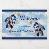 エキゾチックなブルードリームキャッチャー スパークリングワインラベル (シングルラベル)