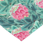 エキゾチックなプロテアの花のパターン ショートテーブルランナー (コーナー)