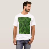 エキゾチックなヘビの肌の背景 Tシャツ (正面フル)