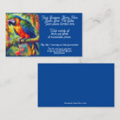 エキゾチックなペットバードオウムCockatooショップ販売Etsy 名刺 (正面/裏面)