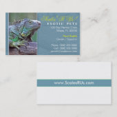 エキゾチックなペット名刺 名刺 (正面/裏面)