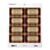 エキゾチックなボヘ結婚ミアン東部のワインラベル ラベル (フルシート)