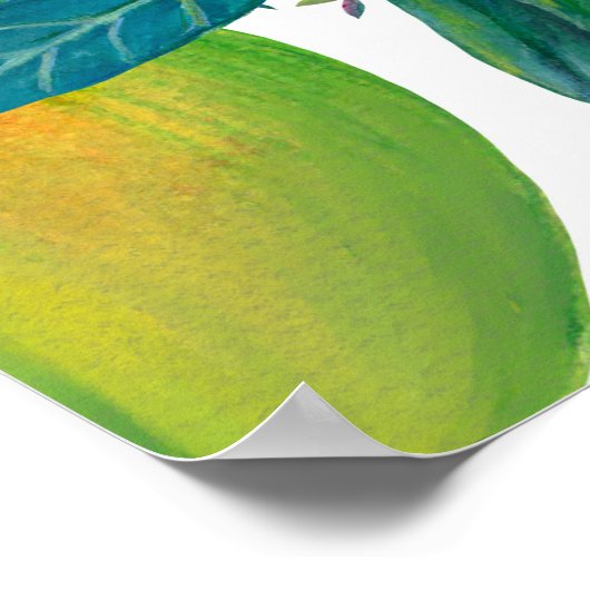 エキゾチックなマンゴー:夏のシームレス ポスター (角)