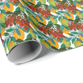 エキゾチックなマンゴー：夏のシームレス ラッピングペーパー (ロールコーナー)
