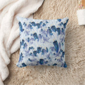 エキゾチックなミックスブルーバードフェザープリント クッション (ブランケット)