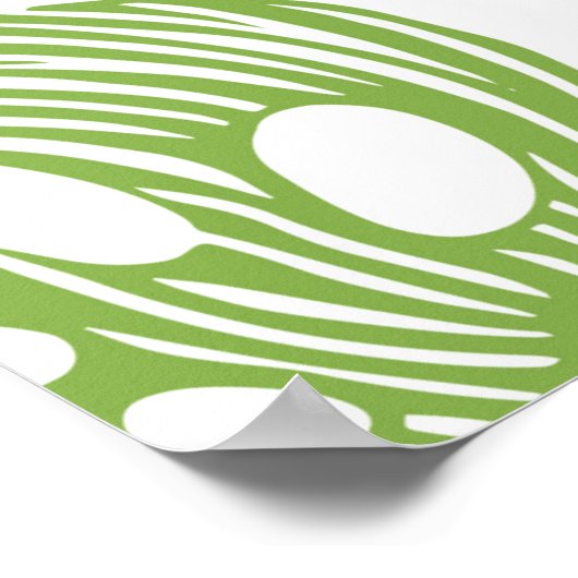 エキゾチックなヤシと熱帯トレンディーのシームレスなパターン ポスター (角)