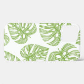 エキゾチックなヤシと熱帯トレンディーのシームレスなパターン Case-Mate iPhoneケース (裏面 (横))