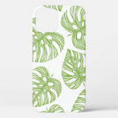エキゾチックなヤシと熱帯トレンディーのシームレスなパターン Case-Mate iPhoneケース (裏面)