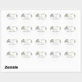 エキゾチックなヤシの木 ハートシール (シート)