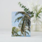 エキゾチックなヤシの木 ポストカード (スタンド正面)