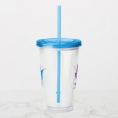 エキゾチックなレインボーハミングバード アクリルタンブラー (右)