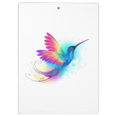 エキゾチックなレインボーハミングバード クリップボード (裏面)