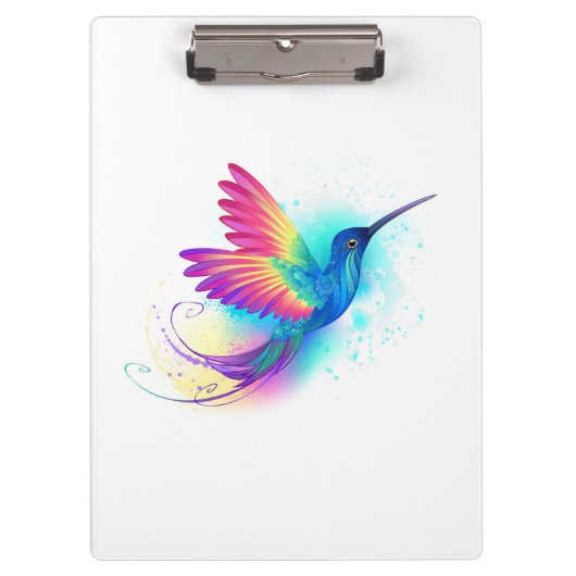 エキゾチックなレインボーハミングバード クリップボード (正面)
