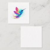 エキゾチックなレインボーハミングバード コーリングカード (正面/裏面)