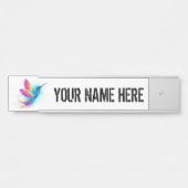 エキゾチックなレインボーハミングバード サインプレート (正面)