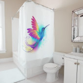 エキゾチックなレインボーハミングバード シャワーカーテン (インサイチュ)