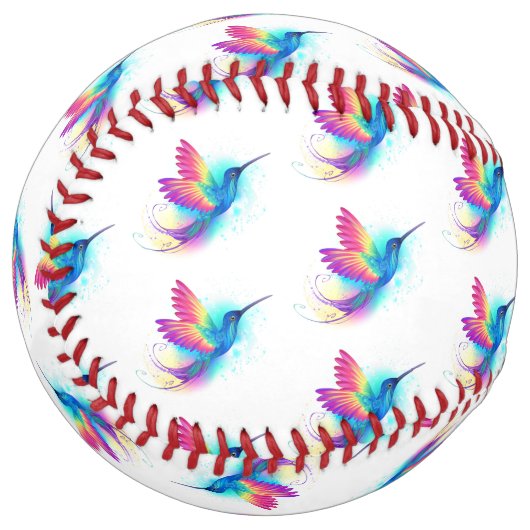 エキゾチックなレインボーハミングバード ソフトボール (正面左)