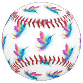 エキゾチックなレインボーハミングバード ソフトボール (裏面)