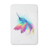 エキゾチックなレインボーハミングバード バスマット (正面縦)