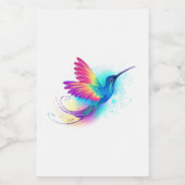 エキゾチックなレインボーハミングバード フードラベル (シングルラベル)