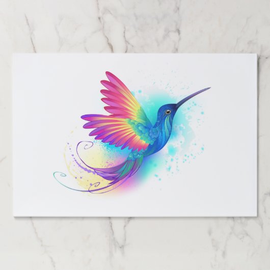 エキゾチックなレインボーハミングバード ペーパーパッド (正面)