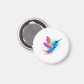 エキゾチックなレインボーハミングバード マグネット (正面/裏面)