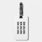 エキゾチックなレインボーハミングバード ラゲッジタグ (裏面縦)