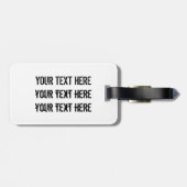 エキゾチックなレインボーハミングバード ラゲッジタグ (裏面横)