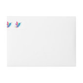 エキゾチックなレインボーハミングバード ラップアラウンドラベル (正面)