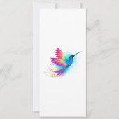 エキゾチックなレインボーハミングバード 招待状 (正面)