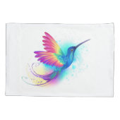 エキゾチックなレインボーハミングバード 枕カバー (裏面)