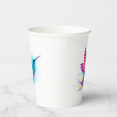 エキゾチックなレインボーハミングバード 紙コップ (右)