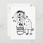 エキゾチックな動物の怪物 ポストカード (正面/裏面)