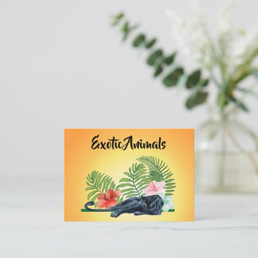 エキゾチックな動物 名刺 (スタンド正面)