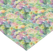 エキゾチックな咲く水彩画のサボテンパターン テーブルクロス (アングル)