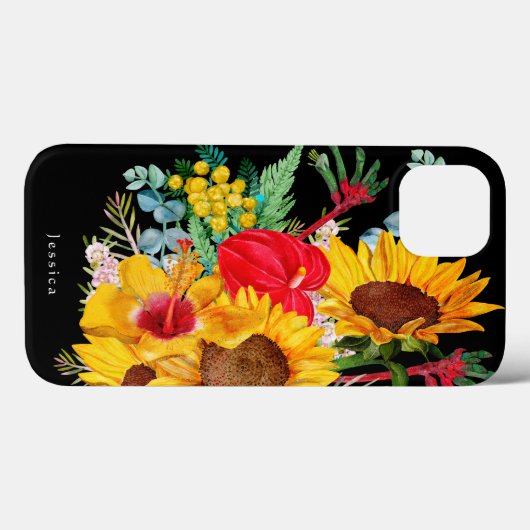 エキゾチックな夏の熱帯の野生の花 Case-Mate iPhoneケース (裏面 (横))