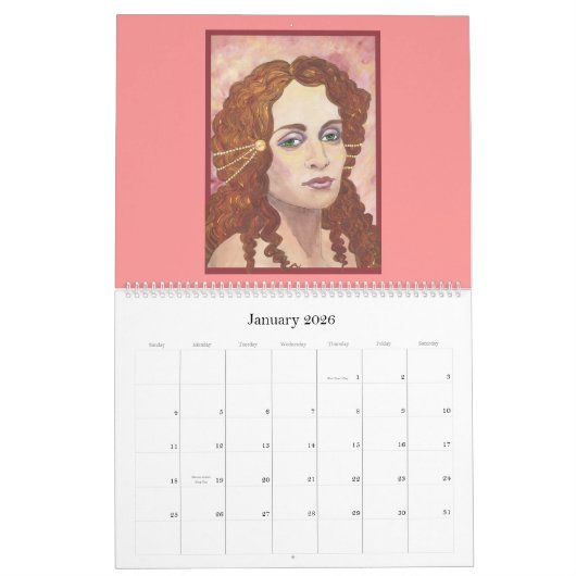 エキゾチックな女性のカレンダー カレンダー (1月 2026)