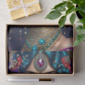 エキゾチックな女性デコペティッシュペーパー 薄葉紙 (ギフト)